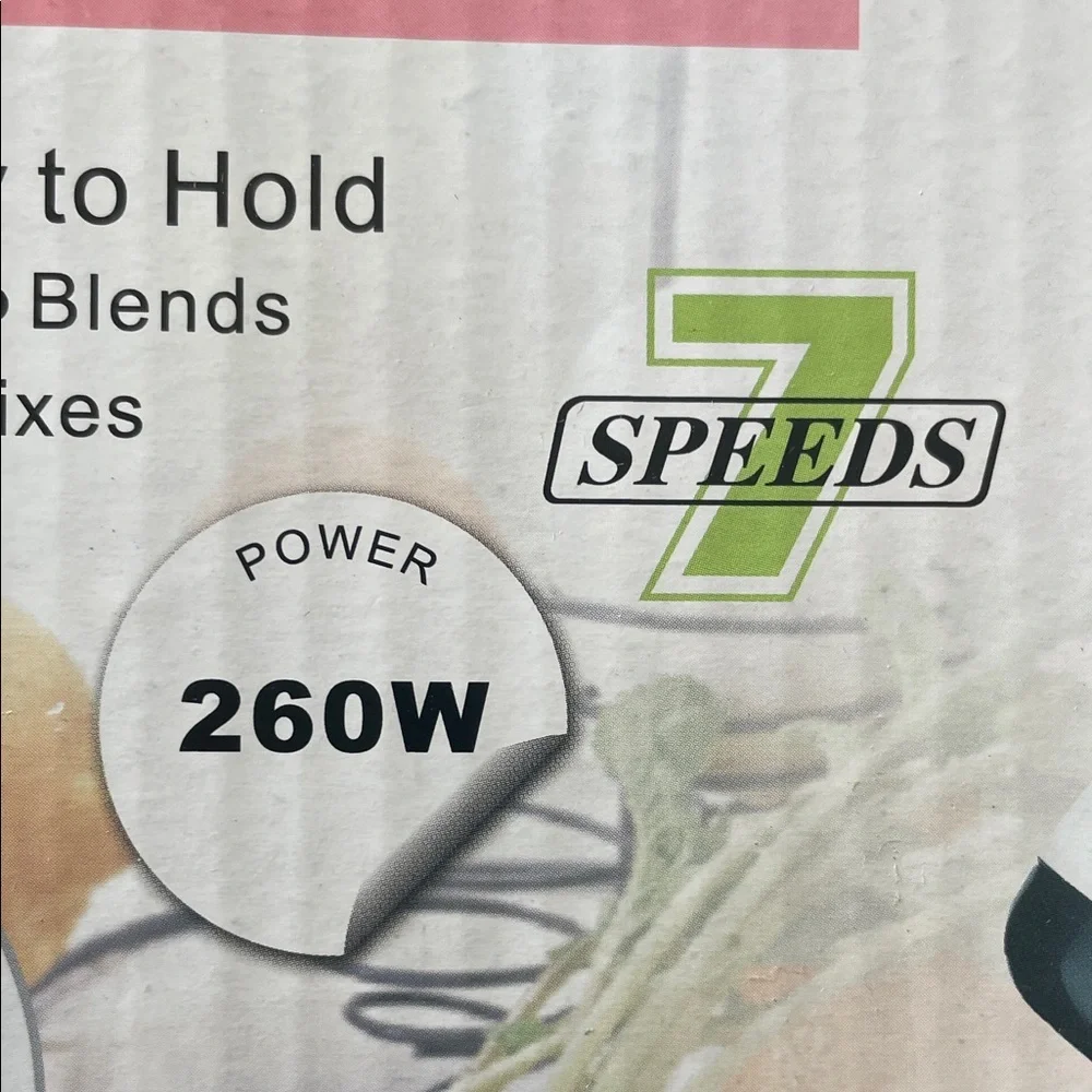 Power Hand Mixer with Attachments - White